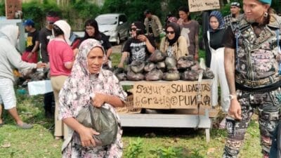 Komunitas Punk Rock Kota Medan Gelar Pasar Gratis di Taman Lili Suheri