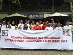 Relawan Blok Sumut Tolak Politik Dinasti