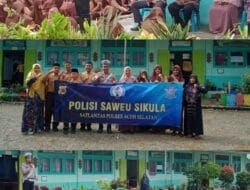 Sat Lantas Polres Aceh Selatan Saweu Sikula, Sosialisasi Keselamatan di Jalan Raya