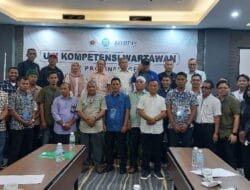 Dari 18 Anggota PWI Aceh Peserta UKW Angkatan XIX, Satu Orang belum Kompeten
