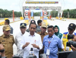 Pj Gubsu Dampingi Presiden Jokowi Resmikan Tol Indrapura-Kisaran Seksi 2