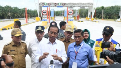 Pj Gubsu Dampingi Presiden Jokowi Resmikan Tol Indrapura-Kisaran Seksi 2