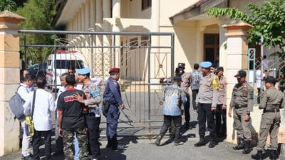 Ratusan Personel Polres Aceh Selatan Amankan Debat Kandidat Calon Bupati dan Wakil Bupati