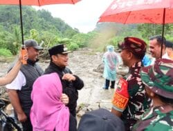 Pj Bupati Tinjau Lokasi Banjir Bandang di Sibolangit