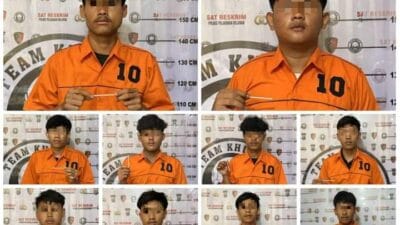 Polres Belawan Amankan 10 Anggota Genk Motor Sena Marelan 