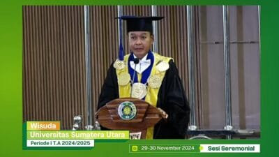 Rektor Wisuda 2.602 Lulusan USU