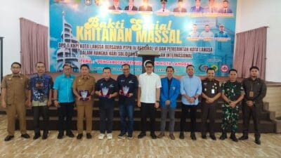 DPD II KNPI Kota Langsa Bersama PTPN IV Rigional VI Gelar Khitanan Massal