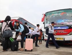 Peserta Mudik Gratis Pemprov Sumut Tiba Selamat Bertemu Keluarga Tercinta