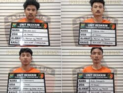 4 Pelaku Pencuri Sepedamotor di Jalan Air Bersih Didor
