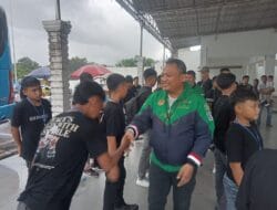 Ketua KONI Madina Lepas Tim Sepak Bola Piala Sueratin U-13