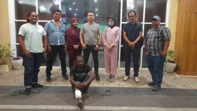 Tim Reskrim Polsek Medan Baru Tembak Maling Motor di depan Tiara Conventoin Centre