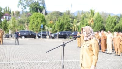 Wabup Madina Pimpin Apel Pascapelantikan