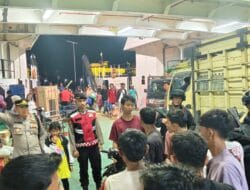 Personel Gabungan Amankan Arus Mudik di Pelabuhan Penyeberangan Labuhan Haji