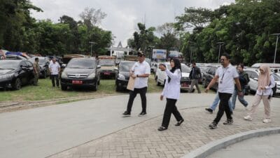 Ratusan Mobil Dinas Pemko Siantar Jalani Pemeriksaan Berkala