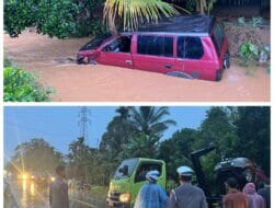 Ban Pecah, Isuzu Panter Masuk Parit di Jalan Cot Mane, Dua Tewas