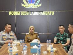 Kapolres Didampingi Bupati Kunker dan Halal Bihalal ke Kodim 0209 Labuhanbatu