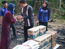 Ricky Anthony Beri Bantuan ke Korban Kebakaran di Langkat