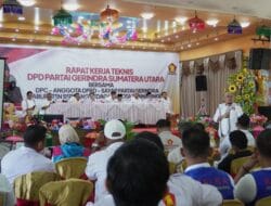 DPD Gerindra Sumut Gelar Rakernis Bersama DPC, Sayap Partai, dan Anggota DPRD di Sergai-Tebing Tinggi