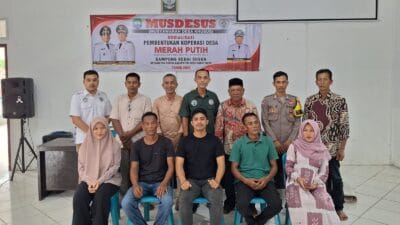 Pemdes Kedai Susoh, Resmi Bentuk Kopdes Merah Putih Syariah
