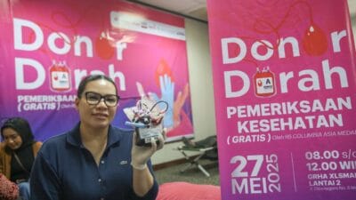 Karyawan XLSMART dan Bank Indonesia Gelar Donor Darah Bantu Anak-Anak Penderita Kanker
