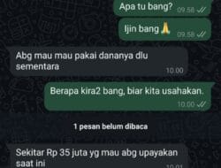 Awas, Oknum Catut Nama Plt. Sekida Aceh Selatan Melalui Pesan WA