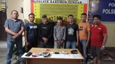 Kapolsek Barteng Pimpin Penggerebekan Rumah Kontrakan, 2 Pelaku Narkoba Diamankan