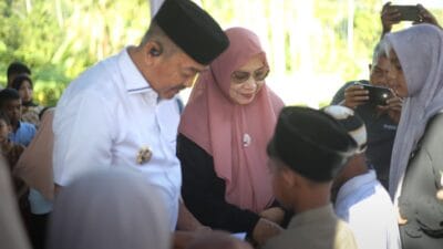 Bupati Madina Santuni Anak Yatim Sembari Serap Aspirasi Masyarakat Kotanopan