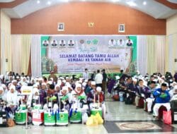 Jamaah Kloter 10 Asal Tiga Kabupaten Tiba di Asrama Haji Medan