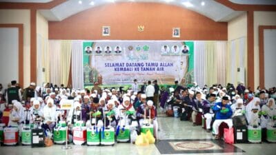 Jamaah Kloter 10 Asal Tiga Kabupaten Tiba di Asrama Haji Medan
