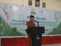 MPU Aceh Laksanakan Pelatihan Penyembelihan Hewan Secara Syar’i