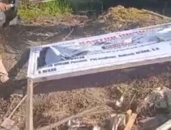 Provokator Perusak dan Pembakar Papan Informasi Somasi Dipolisikan