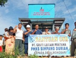 PT Gruti Lestari Pratama Salurkan CSR Berupa Sumur Bor ke Warga Wonosari
