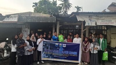 PMII Madina – PT SMGP Bantu Korban Kebakaran di Kotasiantar Panyabungan