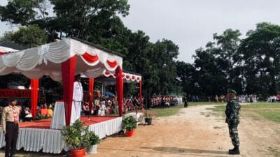 Upacara HUT ke-80 RI di Galang, Camat Tegur Peserta tak Khidmat