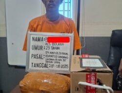 Sat Res Narkoba Polres Labuhanbatu Amankan Pria Bawa 2,2 Kg Ganja