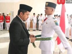 Jelang Peringatan HUT ke-80 RI, Bupati Paluta Resmi Kukuhkan Paskibraka