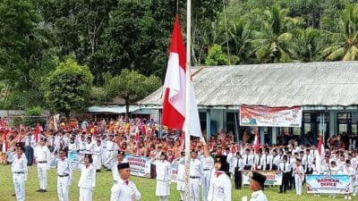 Upacara HUT ke-80 RI di Kecamatan Panyabungan Timur Berlangsung Khidmat