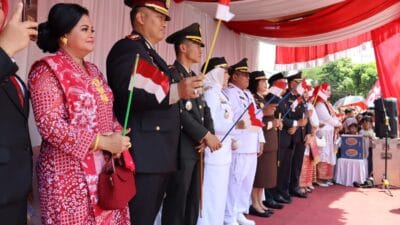 Kapolres Labuhanbatu Bersama Forkopimda Ikuti Upacara HUT ke-80 RI