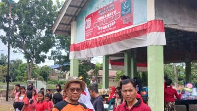 Perayaan HUT ke-80 RI di Kampung Rakyat Penunggu BPRPI Tanjung Mulia Meriah