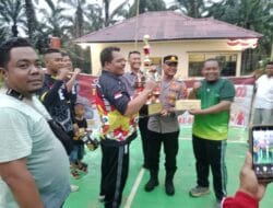 Desa Tanjung Harapan Raih Piala Kapolsek Bilah Hilir Polres Labuhanbatu