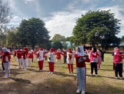 Meriahkan HUT ke-80 Kemerdekaan RI, KONI Madina dan Zakirah Fitnnes Gelar Lomba Senam