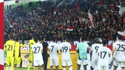 Pertama Kalinya! Lagu Tanah Airku Bergema di Stadion Utama Sumatera Utara Usai Garuda Muda Ditahan Tajikistan 2-2