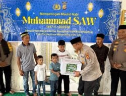 Peringati Maulid Nabi Muhammad SAW, Kapolres Abdya Beri Santunan ke Anak Yatim