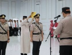 Kapolres Langkat Pimpin Sertijab Kasat Lantas dari Korlantas Polri