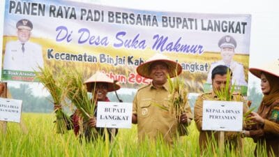 Dukung Ketahanan Pangan, Bupati Langkat Resmikan Kilang Padi Sukma Jaya