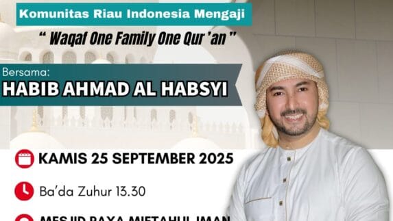 Habib Ahmad Al Habsi Safari Dakwah di Masjid Raya Miftahul Iman