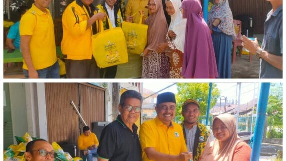 Golkar Abdya Hadirkan Pasar Murah, Warga Antusias Borong Sembako
