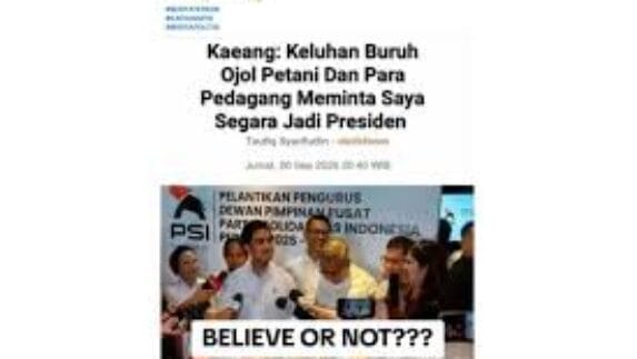 Kaesang Diminta Jadi Presiden oleh Ojol, Buruh dan Pedagang, Ini Penjelasannya