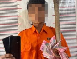 Polisi Ciduk Pelaku Curat dan Uang Tunai Sisa Kejahatan di Bahorok