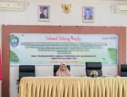 Asisten II Setdakab Abdya Buka Sosialisasi Penataan Hukum Lingkungan bagi Pelaku Usaha